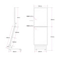 LED看板 LEDライトパネル スタンド看板 内照式 店舗用看板 ブラック ch-a1a1 6