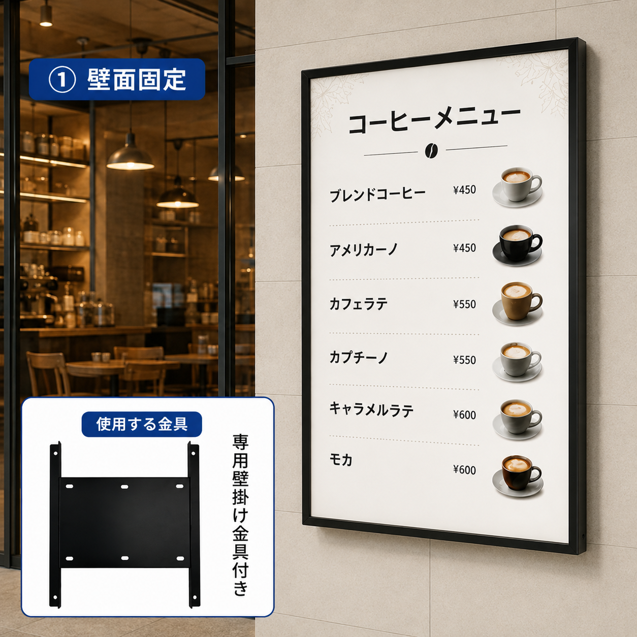 壁掛け(金具付き)