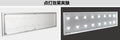 LED内照式壁面看板 W1800×H600mm 薄型 アクリル面板 片面仕様 ファサード看板 シルバー/ブラック WD85-1800-600 5