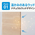 木製案内スタンド 案内板 300×1200mm ナチュラル 自立式 室内用 店舗・業務用 RWS-1200 2
