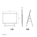 A型スタンド看板 A0サイズ 横型 片面仕様 屋外対応 耐候 軽量 アルミフレーム 折りたたみ式 スタンドサイン 店舗用看板 シルバー a0-s 4