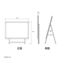 A型スタンド看板 B0サイズ 横型 片面仕様 屋外対応 耐候 軽量 アルミフレーム 折りたたみ式 スタンドサイン 大型看板 店舗用 シルバー b0-s 6