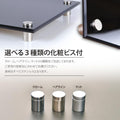 会社銘板 クリニック用 ガラス調アクリル銘板 化粧ビス止め サインプレート 看板 glass-300-300 7