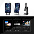 デジタルサイネージ 43インチ 4K 垂直型スタンドセット  縦横自由 可動 業務用 電子看板 ディスプレイ USBメモリー 大画面 液晶ディスプレイ 看板 店舗用 広告モニター 液晶パネル dsns-43-4k-f 3