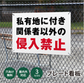 【立入禁止・防犯カメラ作動中】案内看板 サイズ選択可 横型 屋外対応 注意喚起 標識 オーダー プレート看板 店舗用サイン ks-21 1