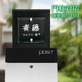 アクリル表札 W105×H105mm｜戸建て・門柱・ポスト対応 おしゃれ番地プレート gs-nmpl-1032 3