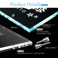 アクリル表札 W105×H105mm｜戸建て・門柱・ポスト対応 おしゃれ番地プレート gs-nmpl-1032 7