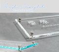 アクリル表札 W200×H100mm｜戸建て・マンション・門柱・ポスト対応 筆記体おしゃれネームプレート gs-nmpl-1036 2
