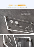 アクリル表札 W200×H100mm｜戸建て・マンション・門柱・ポスト対応 筆記体おしゃれネームプレート gs-nmpl-1036 4