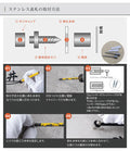 表札 おしゃれ 戸建て W300mm 玄関 北欧 ステンレス アイアン風 切り文字 ローマ字 手書き風 玄関 ドア gs-nmpl-1058 8
