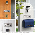 表札 おしゃれ 戸建て ガラス×ステンレス 約W155mm×H55mm/約W185mm×H45mm 門柱 新築祝い gs-nmpl-1059 4
