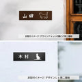 表札 戸建て  オフィス  店舗 アクリル プレート 玄関 看板 刻印  屋外 ポスト gs-pl-niso 3