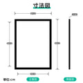 LEDポスターパネル 屋内用 A1 四辺開閉式 シルバー/ブラック W612×H860mm ポスターフレーム LEDパネル ipg2515-a1 3