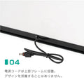 LEDポスターパネル 屋内用 A2 四辺開閉式 シルバー/ブラック W437×H611mm ポスターフレーム LEDパネル ipg2515-a2 9