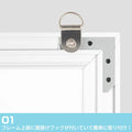 LEDポスターパネル A1サイズ 屋内用 四辺開閉式 薄型 W602×H853mm ポスターフレーム LEDパネル シルバー ipg30-a1 3