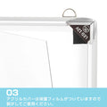 LEDポスターパネル A1サイズ 屋内用 四辺開閉式 薄型 W602×H853mm ポスターフレーム LEDパネル シルバー ipg30-a1 5