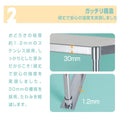 日本製 ステンレス置き棚 二段棚 W525×D320×H800mm 業務用 キッチンラック 作業台棚 上棚 厨房収納 kot-800 3