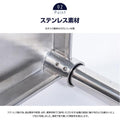 日本製 ステンレス置き棚 W880×D320×H800mm 二段棚 業務用 上棚 キッチンラック 作業台収納 kot2-8832 4