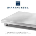 日本製 ステンレス製 コンロ台 業務用 キャスター付き 2段 奥行600×高さ650mm 作業台棚 キッチンラック kot2ca650 6