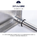 日本製 ステンレス製 業務用 キッチン置き棚 3段棚 W1176×D320×H800mm 作業台棚 ステンレス棚 上棚 カウンターラック 厨房収納 kot3-11732 5