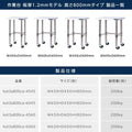 日本製 ステンレス コンロ台 三方枠 業務用 2段 キャスター付き 高さ800mm 作業台棚 キッチンラック kot3s800ca 11