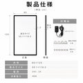 LEDポスターパネル 60×120cm 超薄型9mm 壁掛け 高輝度5000lux 縦横設置 光るポスターフレーム ライトパネル 店舗 看板 電飾 メニューボード led-pu-60120 11