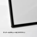 LEDポスターパネル 屋内用 A1 薄型 スライド式 シルバー/ブラック W605×H851mm ポスターフレーム LEDパネル led-pu-a1 5