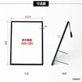 LEDポスターパネル 屋内用 A4 薄型 スライド式 シルバー/ブラック W212.5×H305mm ポスターフレーム LEDパネル led-pu-a4 2