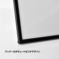 LEDポスターパネル 屋内用 A4 薄型 スライド式 シルバー/ブラック W212.5×H305mm ポスターフレーム LEDパネル led-pu-a4 8