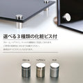 黒アクリル看板 H300×W300mm×t5mm 事務所・店舗用 屋外対応 表札 オフィス看板 会社銘板 サインプレート マンション・美容院向け gs-pl-blk-300-300 4
