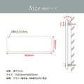 黒アクリル看板 H200×W600mm×t5mm 事務所・店舗用 屋外対応 表札 オフィス看板 会社銘板 サインプレート マンション・美容院向け gs-pl-blk-600-200 3