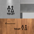 【TOILET】男女トイレ表示 ピクトサイン ブラック/ホワイト アクリルt5mm トイレ案内 picsgn-ml 3