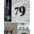 50mm〜150mm 表札 ステンレス 英数字 店舗看板 DIY 戸建て オーダーメイド 切り文字 ゴールド 門柱 玄関 かっこいい おしゃれ かわいい 小さいサイズ DIY ルームナンバー 番地 筆記体 手書き風 住所だけ sh-s0009 5