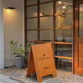 A型スタンド看板木製 両面印刷対応 W350×H490 屋内用 オーダーメイド 店舗用サイン lkb-21 7