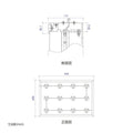 LED内照式壁面看板 W900×H600mm 薄型 アクリル面板 片面仕様 ファサード看板 シルバー/ブラック WD115-900-600 2