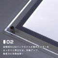 LEDポスターパネル アクリルフレーム 屋内用 A2 薄型 W504×H678mm ポスターフレーム LEDパネル T001-A2 3