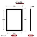 LEDポスターパネル A1サイズ 屋外対応 防犯鍵付き 薄型 W694×H941mm ポスターフレーム LEDパネル ブラック T003-2-A1 9
