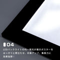 LEDポスターパネル A2サイズ 屋外対応 防犯鍵付き 薄型 W520×H694mm ポスターフレーム LEDパネル ブラック T003-2-A2 5
