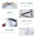 A型スタンド看板 A0サイズ 縦型 片面仕様 屋外対応 耐候 軽量 アルミフレーム 折りたたみ式 スタンドサイン 店舗用看板 シルバー ta0-s 4