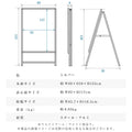 A型スタンド看板 A0サイズ 縦型 片面仕様 屋外対応 耐候 軽量 アルミフレーム 折りたたみ式 スタンドサイン 店舗用看板 シルバー ta0-s 8