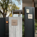表札 おしゃれ 戸建て タイル 約144mm×144mm×t8.5mm マンション 住所入り 二世帯 tile-04 3