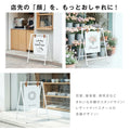 屋内外兼用 安定感抜群 スチール製おしゃれ雰囲気なA型スタンドサイン tks-kb01-wh 2