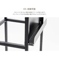 メニュースタンド A3 片面 横型 収納付き W440×H1060mm 店舗用 メニュー看板 案内スタンド tks-kmd04-dw 5