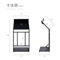 LEDメニュースタンド看板 片面 W570×H1200mm 店舗用 ライト付き メニュー表示 看板 tks-ksd-led 11