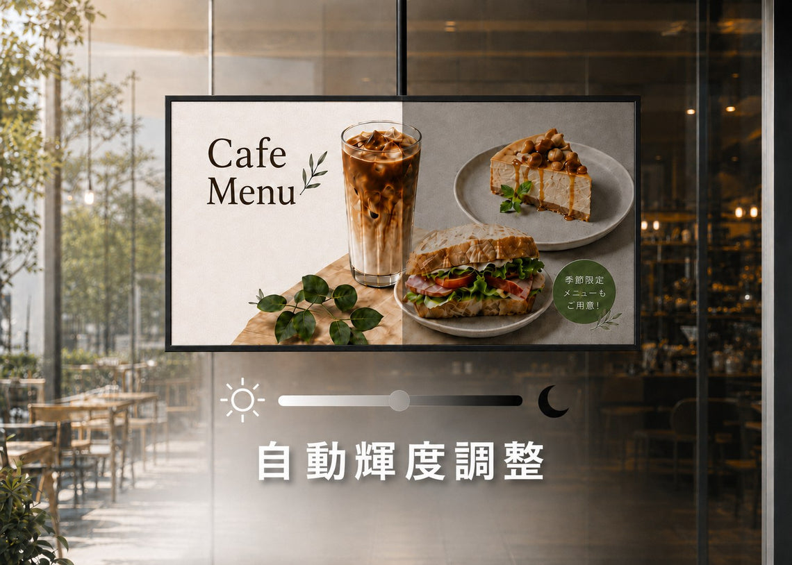 周囲の明るさに合わせた表示へ。