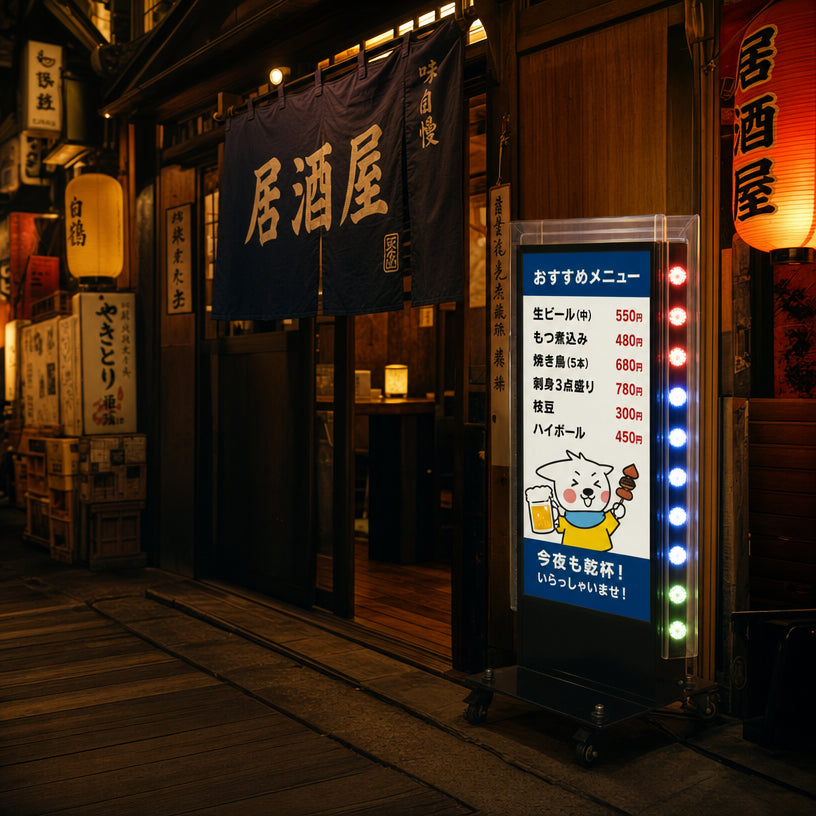 内照式スタンド看板