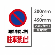 関係者以外駐車禁止! W300xH450mm 駐車厳禁 car-328