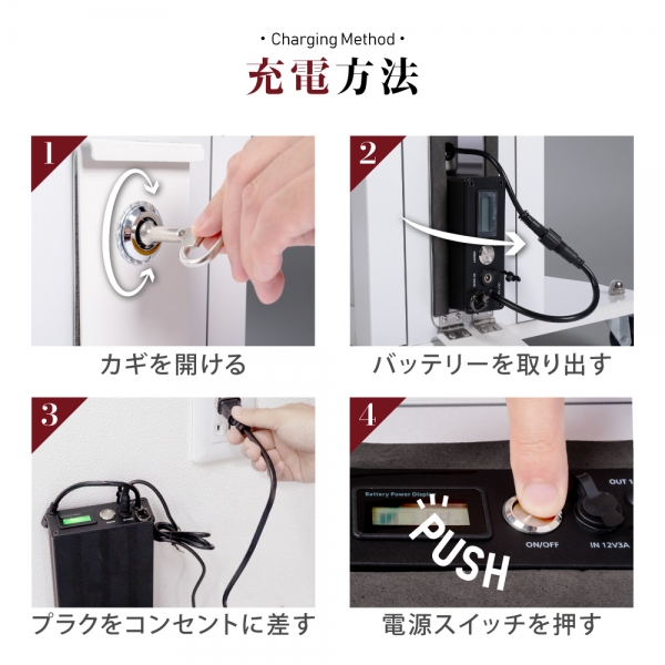 充電式 コードレス LEDスタンド看板 W590xH1500 バッテリー式 BNM-1500S