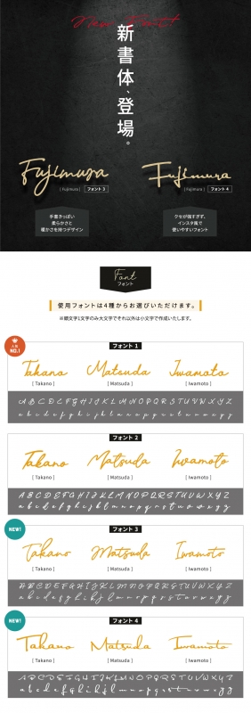表札ステンレス切り文字 番地プレート手書き風 gs-nmpl-1003