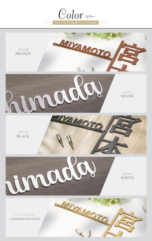 漢字 英字 併記 塗装 戸建 ステンレス gs-nmpl-1020